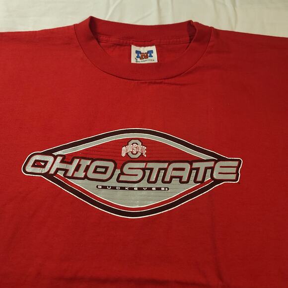 Ohio State Buckeyes TNT Casual Graphic College Football T Shirt Mens Size XL Red - Picture 1 of 9